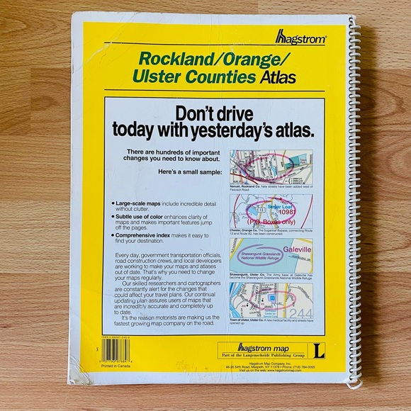 🚗Rare HAGSTROM Map - Picture 2 of 5